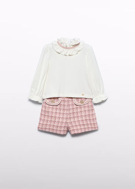 Tweed Short Set - 2 Pieces