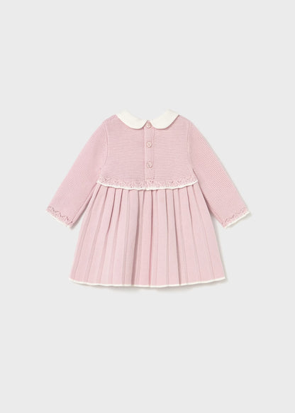 Mayoral Pink Baby Knit Dress