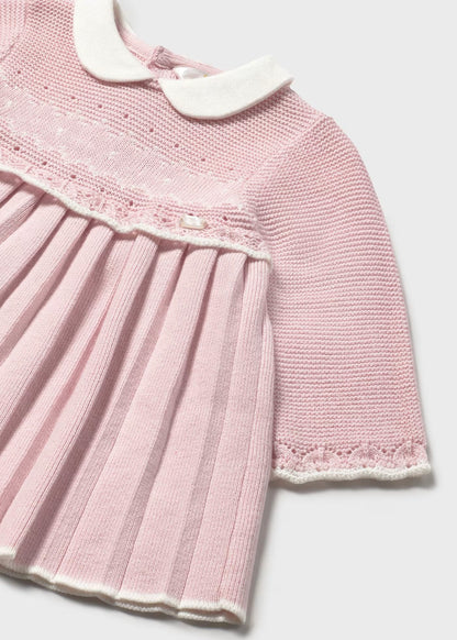 Mayoral Pink Baby Knit Dress