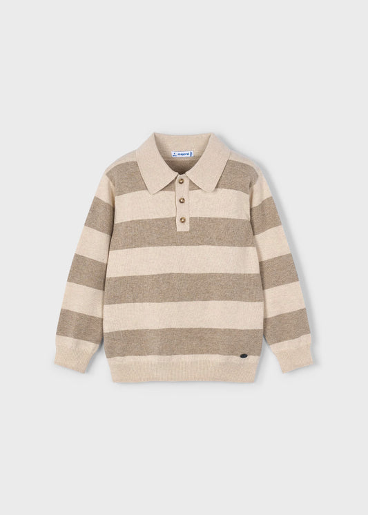 Mayoral Boys Polo Striped Knit
