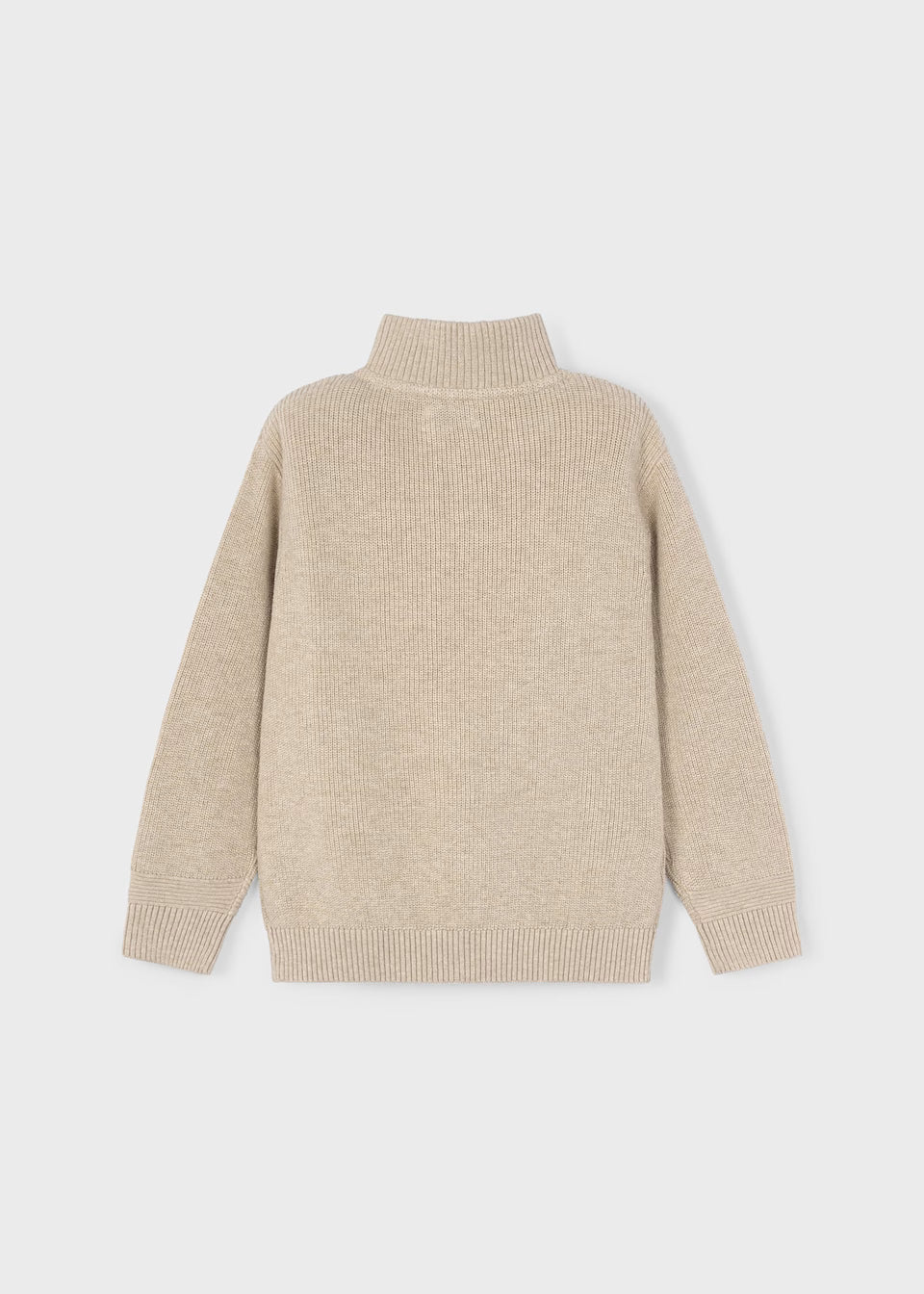 Beige Half Zip Knit