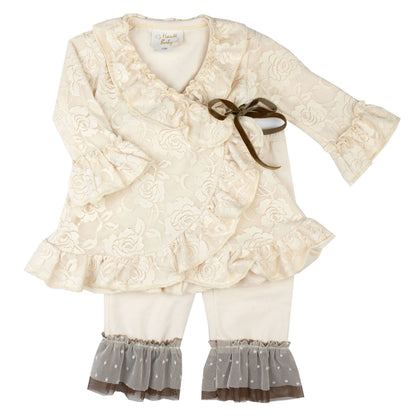 Haute Baby Vanilla Sugar Kimono Set for Infants & Toddlers