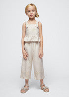 Girls Striped Trousers Set