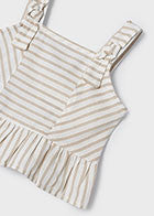 Girls Striped Trousers Set