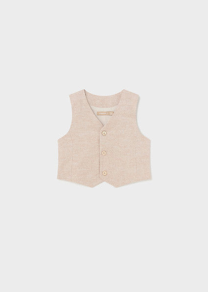 Dressy Linen Vest/Short Set