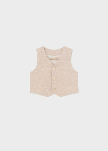 Dressy Linen Vest/Short Set