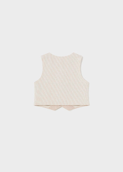 Dressy Linen Vest/Short Set