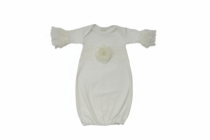 Haute Baby Innocence Baby Gown For Newborn Girl