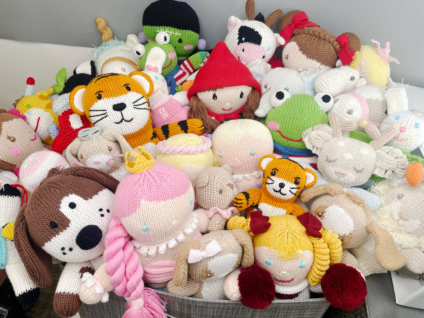 Rainbow Pop the Unicorn Knit Doll