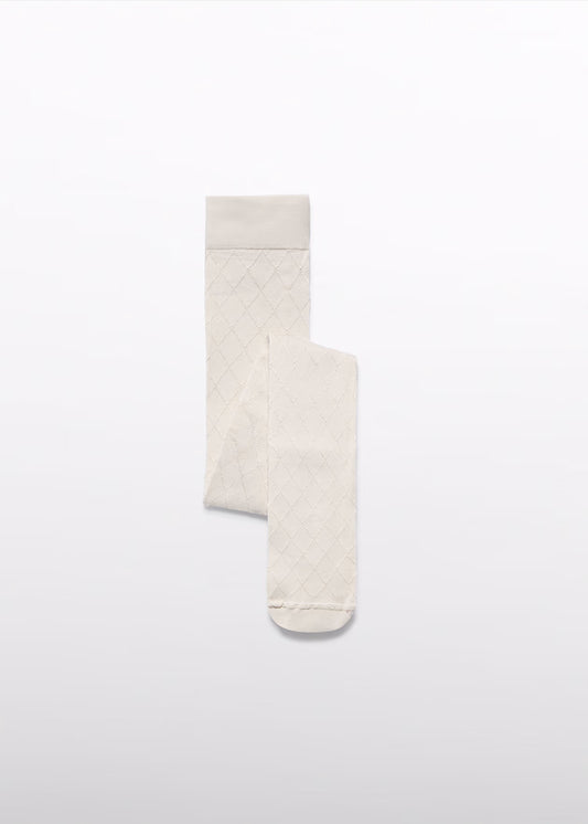 Diamond Jacquard Girls Tights