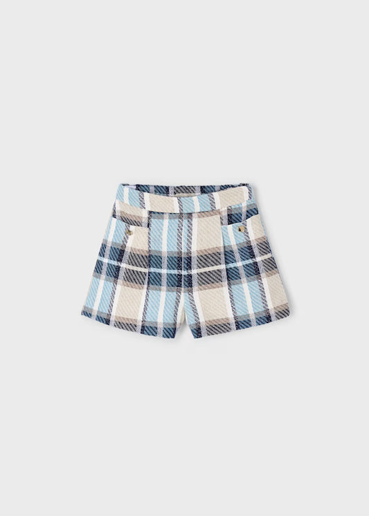 Mayoral Girls Plaid Short