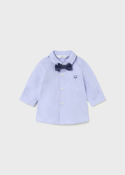 Blue Long Sleeve/Bowtie