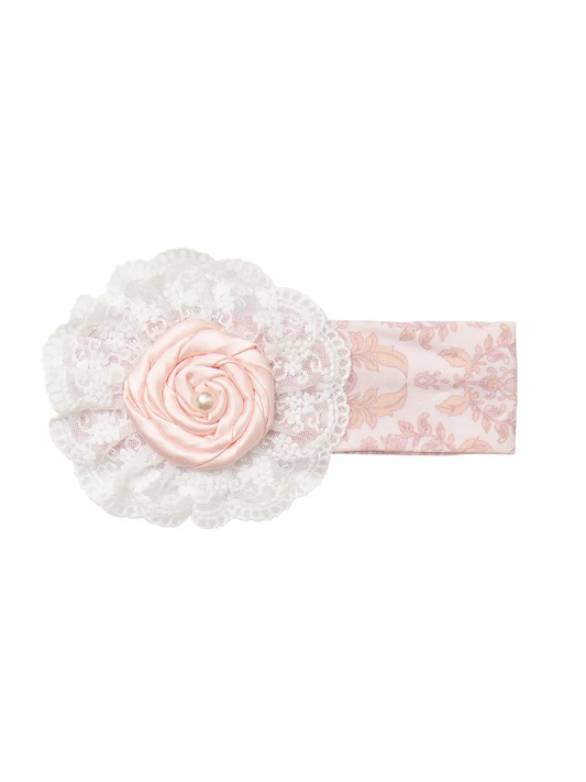 Delicate Damask Headband for Infant