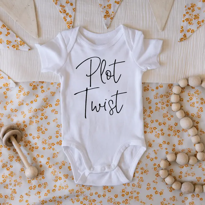 Plot Twist Pregnancy Announcement Onesie