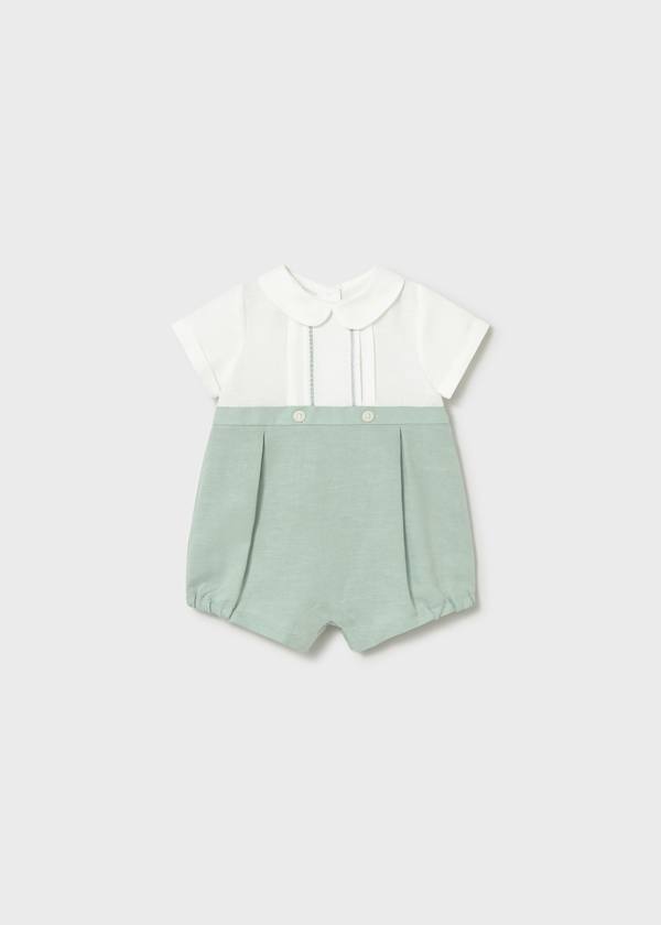 Baby Boy Linen Romper