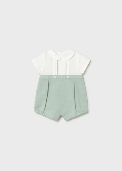 Baby Boy Linen Romper