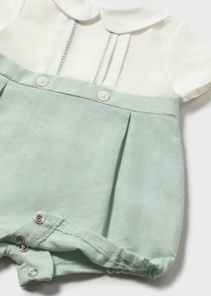 Baby Boy Linen Romper