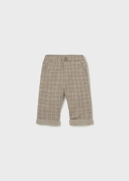 Mayoral Boys Sesame Plaid Pants