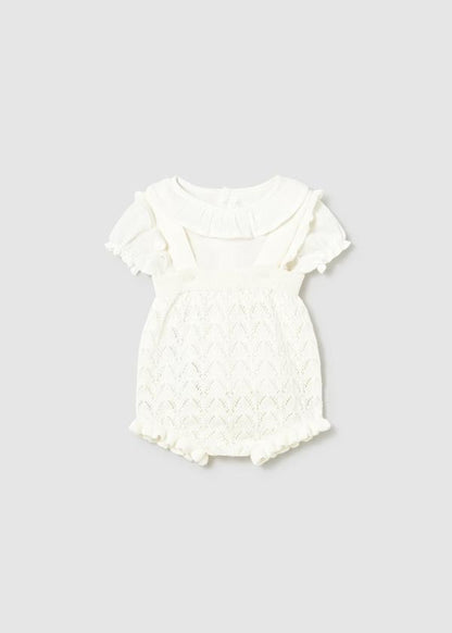 Girls Ceramic Knit Dungaree Set