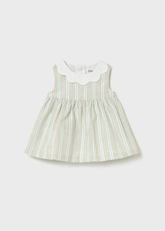 Baby Striped Aqua Dress