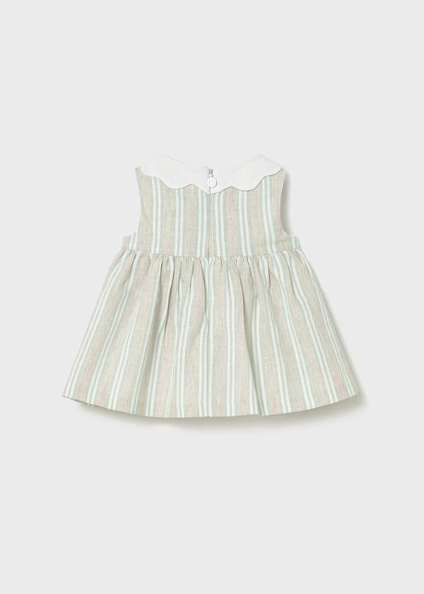 Baby Striped Aqua Dress