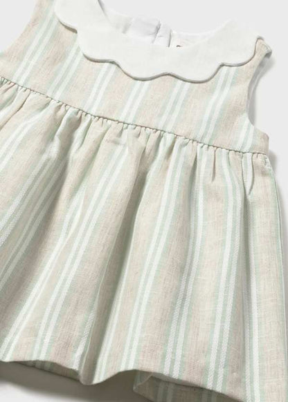 Baby Striped Aqua Dress