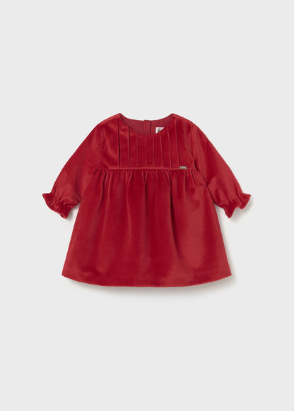Mayoral Baby Velour Red Dress