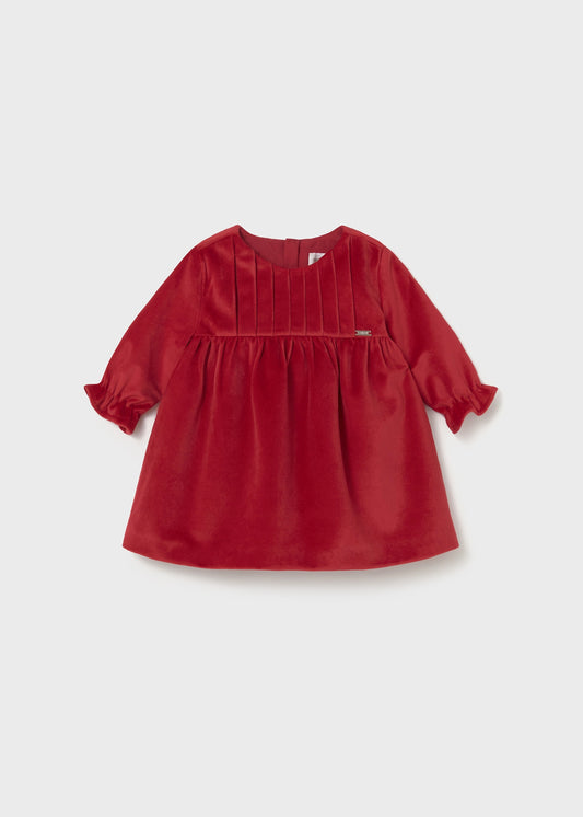 Mayoral Baby Velour Red Dress