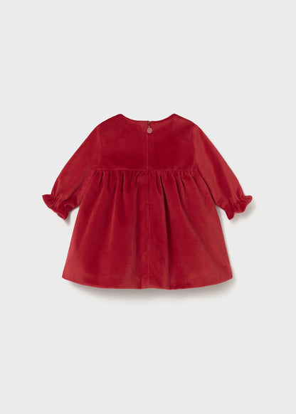 Mayoral Baby Velour Red Dress