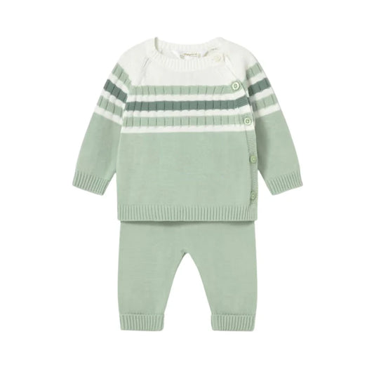 Green Long Sleeve Knit Layette